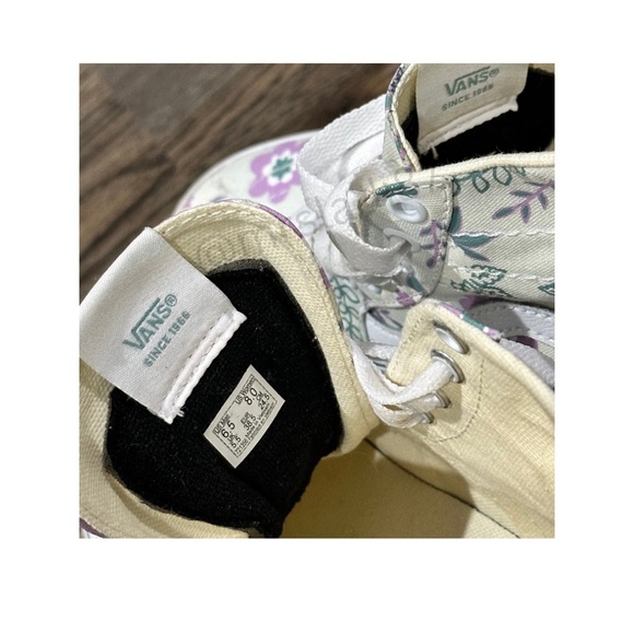 Vans Sk8-HI Max Stackform Tapered Pastel Floral/Frosted Mint/True White - Picture 2 of 5